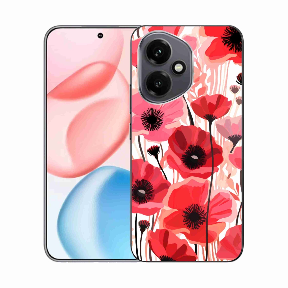 Zselés borító mmCase a Honor 400-hoz - mákos 1