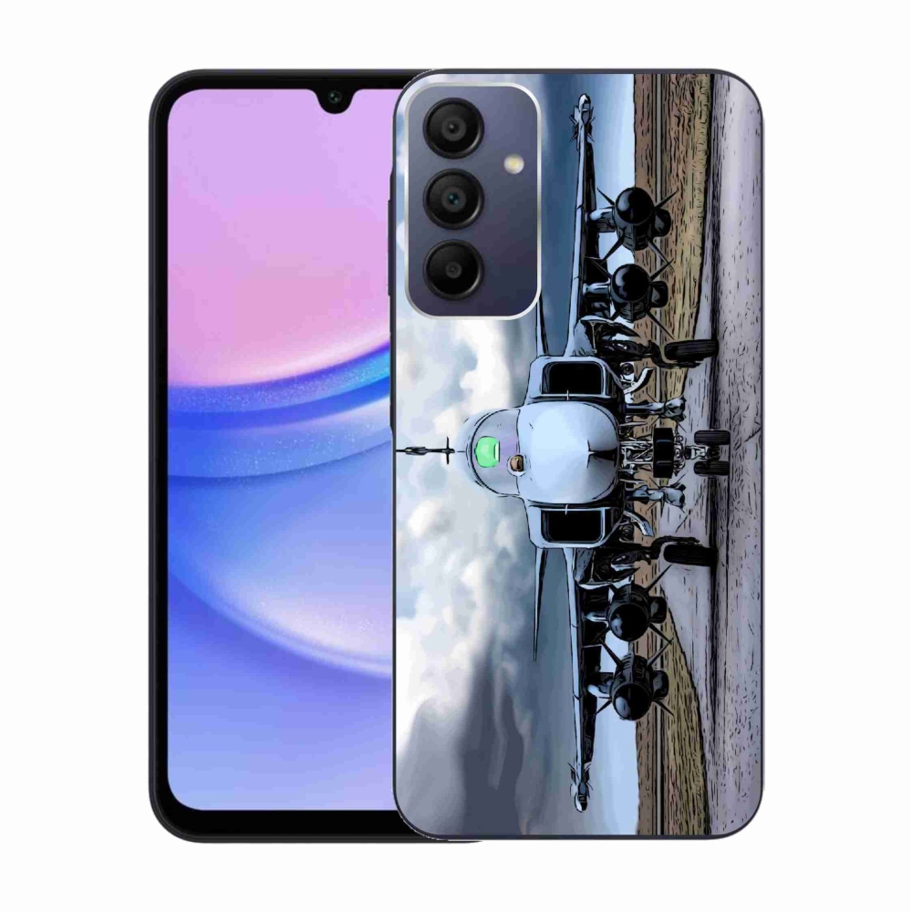 Gél borítás mmCase Samsung Galaxy A15 4G/5G - katonai repülőgépekhez