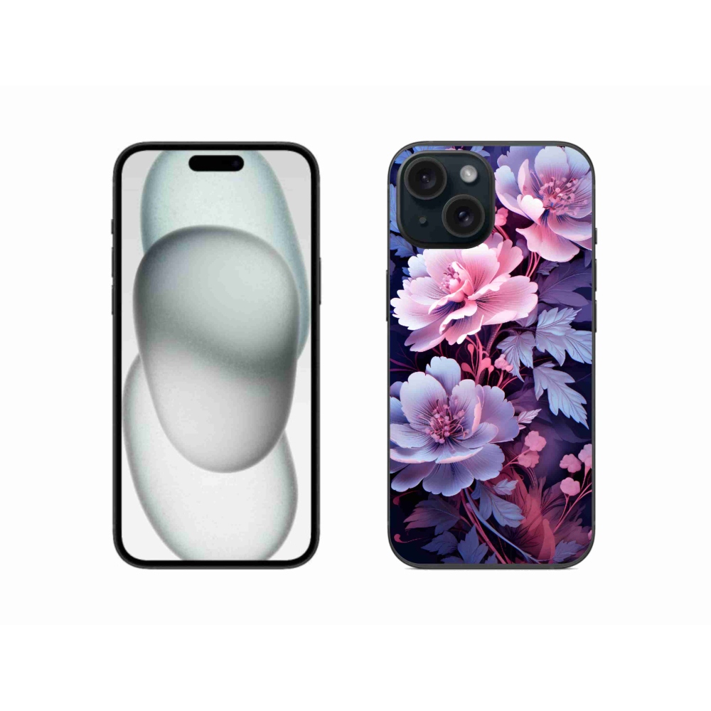Zselés borítás mmCase iPhone 15 - virágokhoz 11