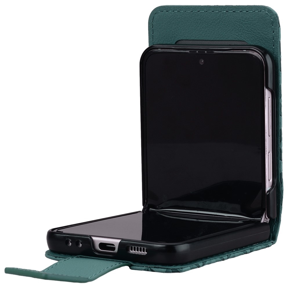 Gridy könyvtáska Samsung Galaxy Z Flip7 5G - zöld