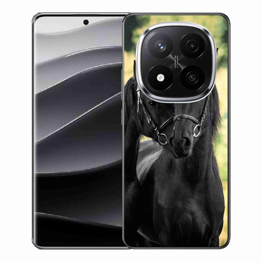 Gél borítás mmCase a Xiaomi Redmi Note 14 Pro+ 5G számára - két fekete ló