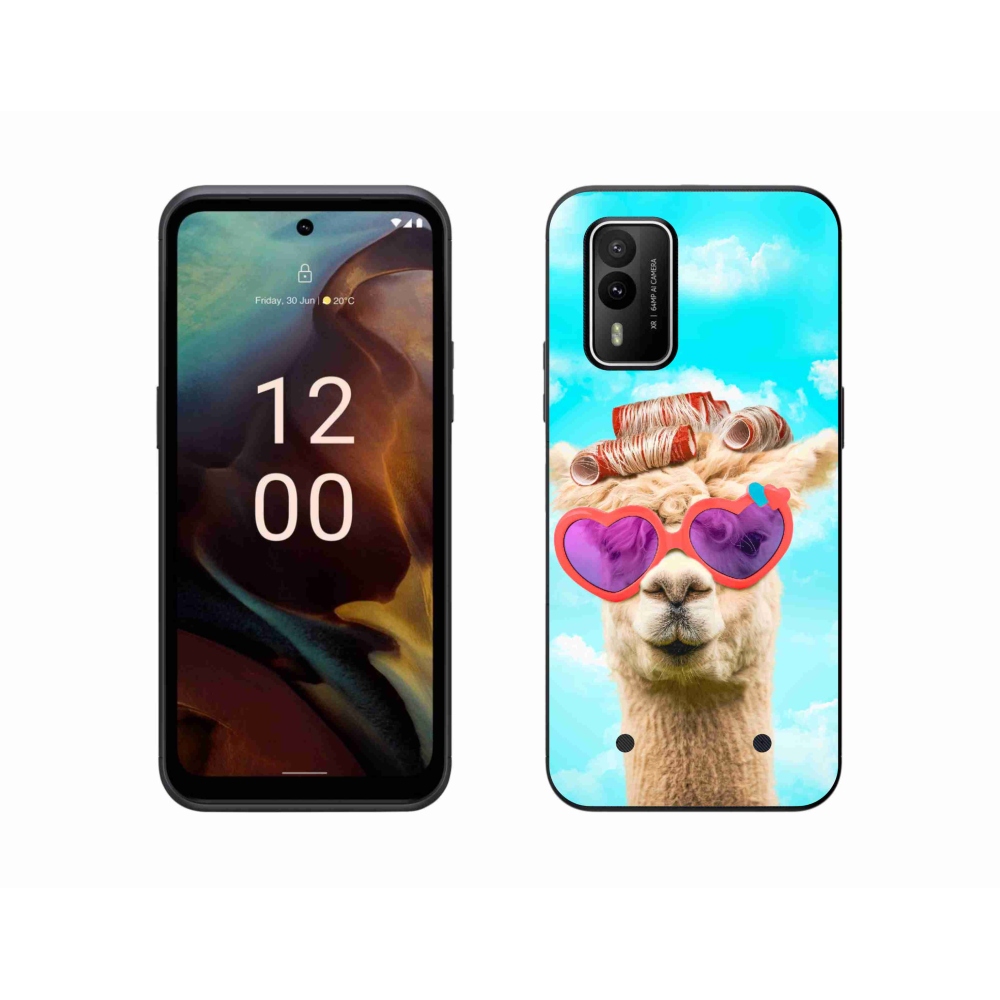 Zselés borítás mmCase a Nokia XR21 készülékhez - szemüveges láma