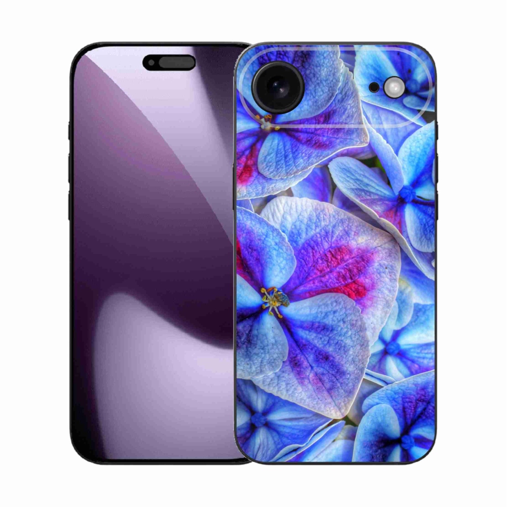 Zselés borítás mmCase iPhone 17 Air készülékhez - kék virágok 1