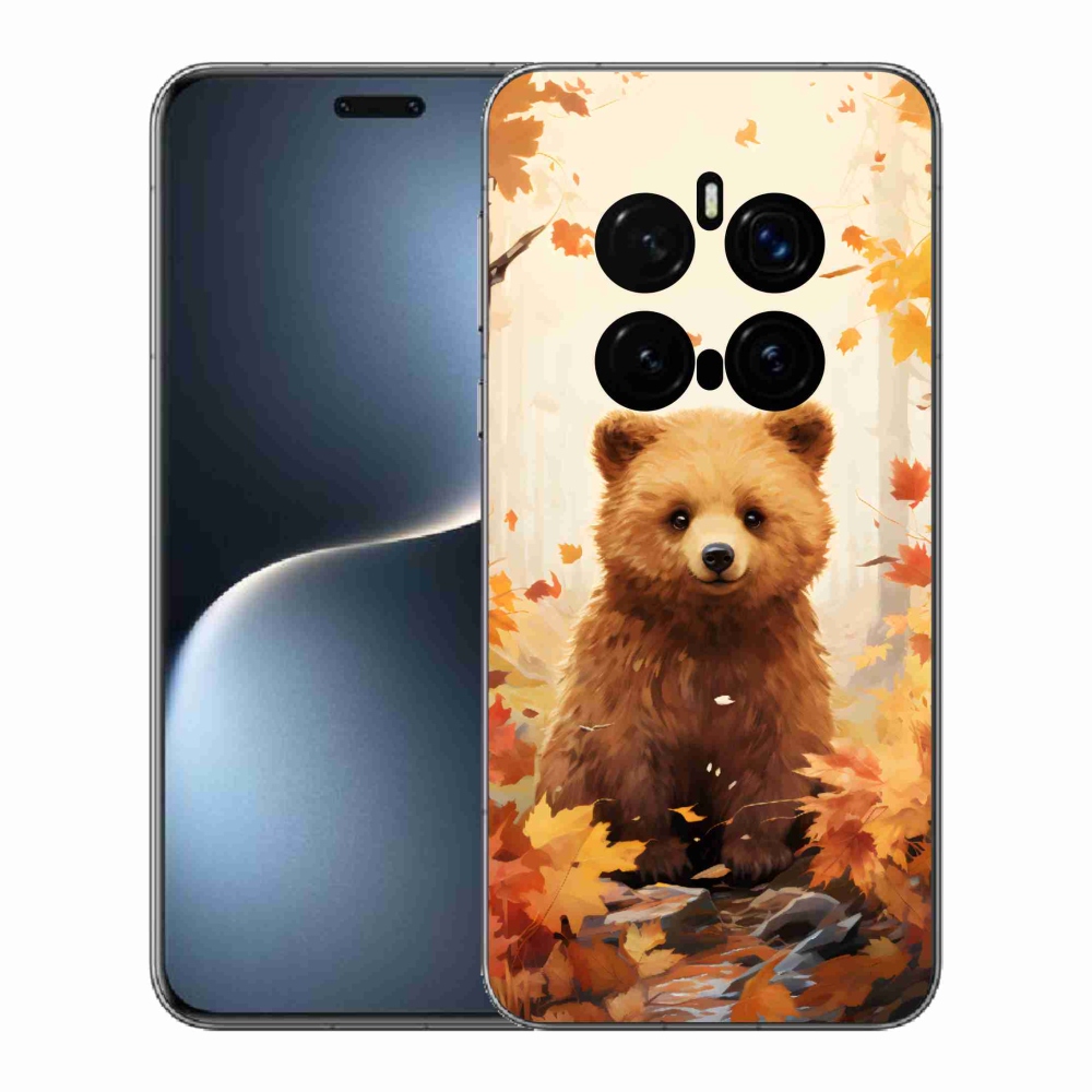 Zselés borítás mmCase a Honor Magic 7 Pro 5G számára - medve az erdőben