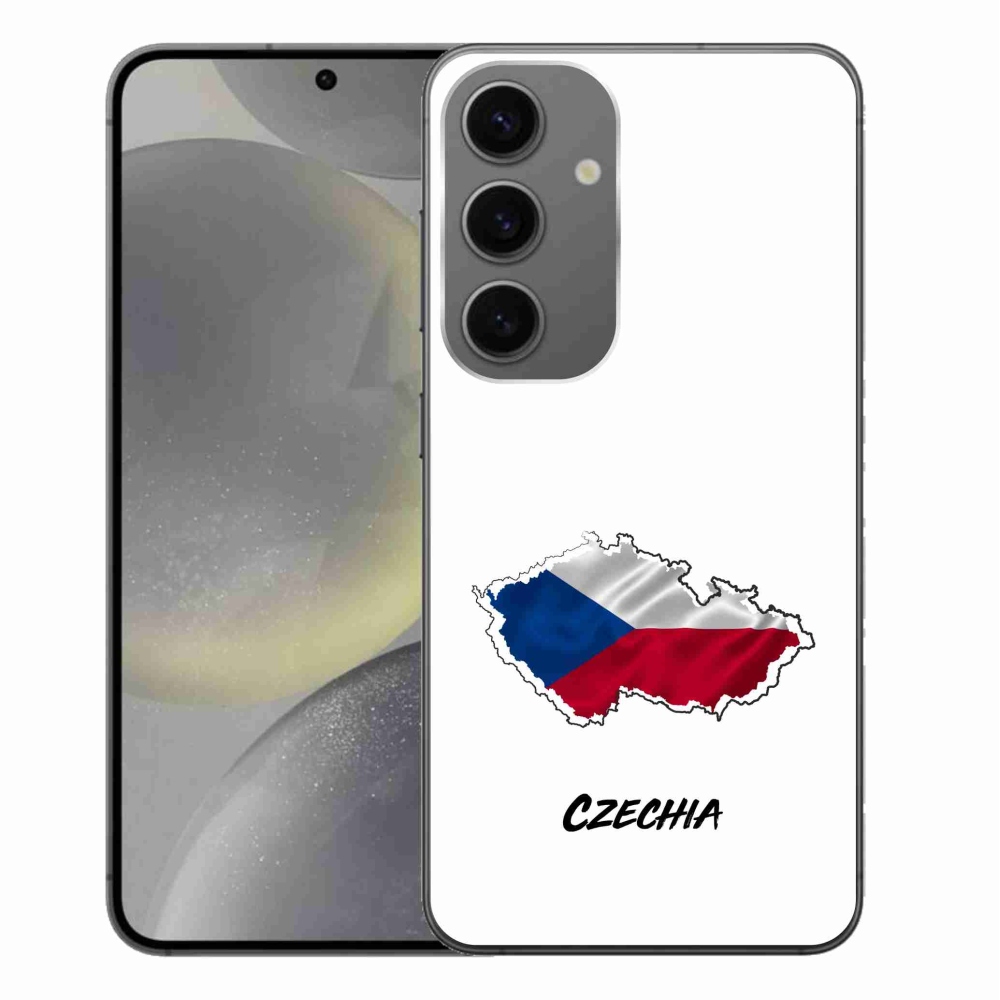 Gél borítás mmCase Samsung Galaxy S24+ - Csehország fehér háttérrel