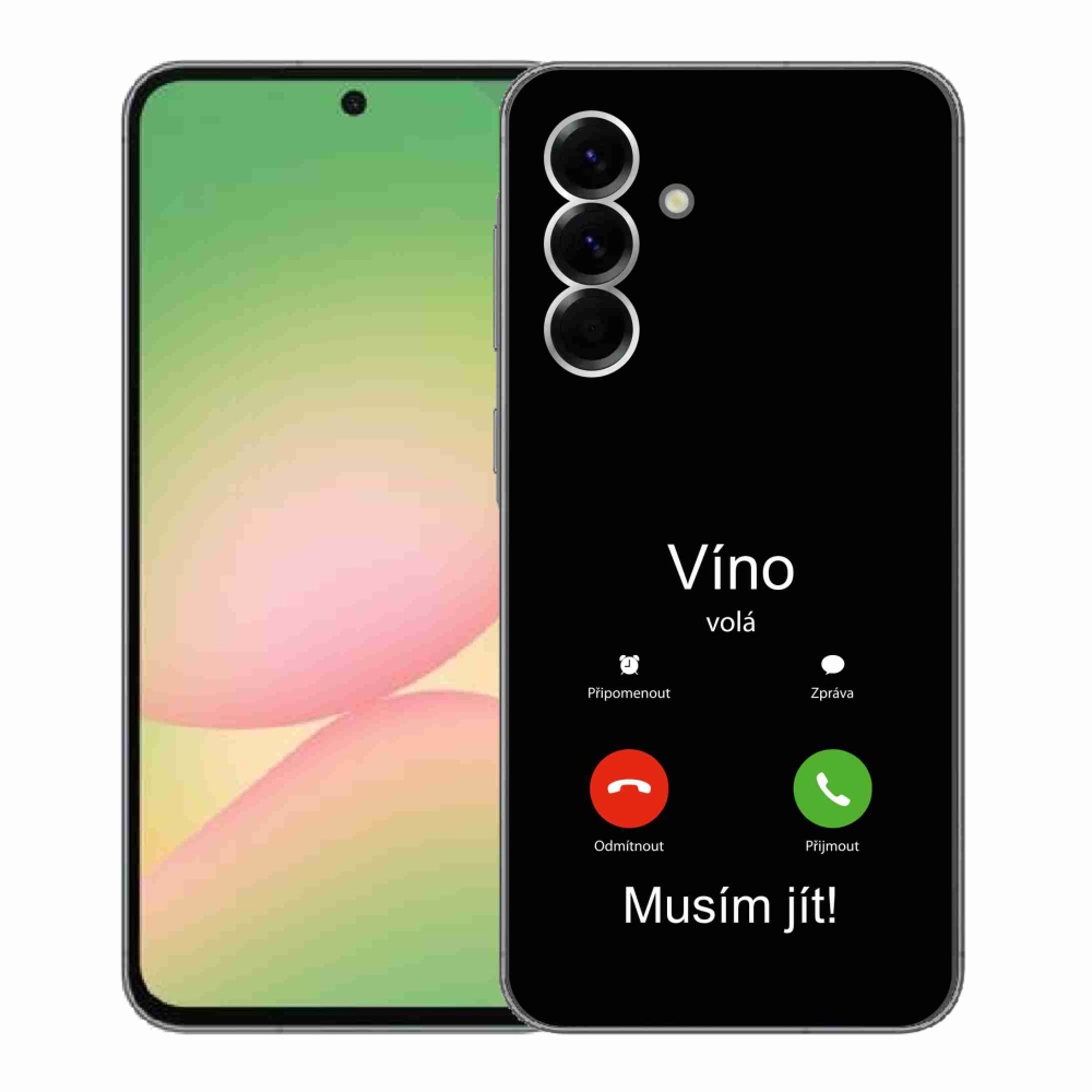 Gél borítás mmCase Samsung Galaxy A56 5G - bor hívja fekete háttérrel