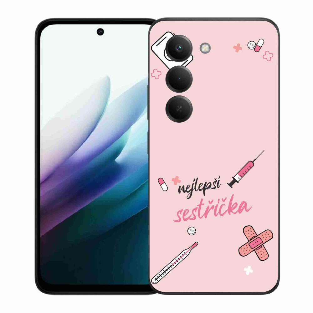 Gél borító mmCase a Xiaomi Redmi 15 4G/5G (171mm) - legjobb kishúg rózsaszín háttérrel