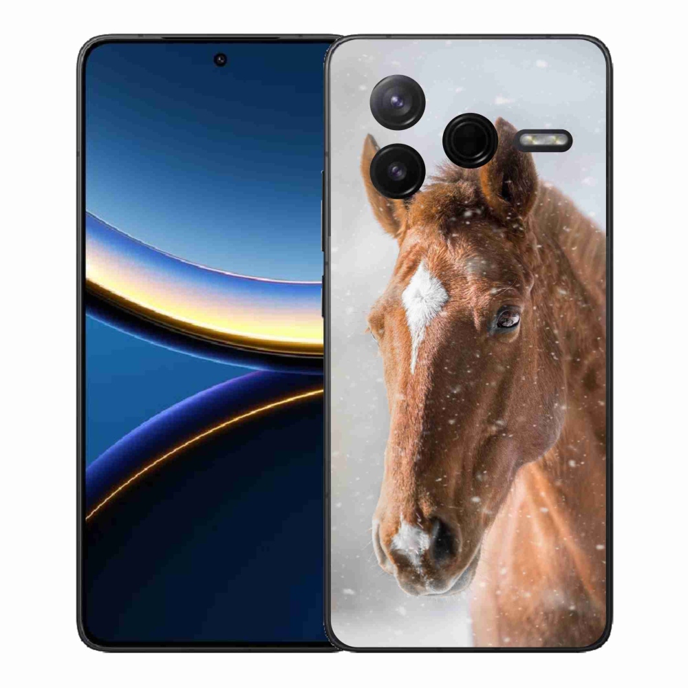 Gél borítás mmCase a Xiaomi Poco F7 Pro-hoz - barna ló 2