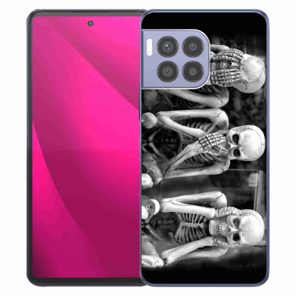 Zselés borítás mmCase a T-Mobile T Phone 2 Pro készülékhez - csontvázak