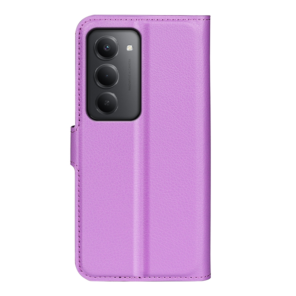 Litchi könyv tok Xiaomi Redmi 15 4G/5G (171mm) - lila