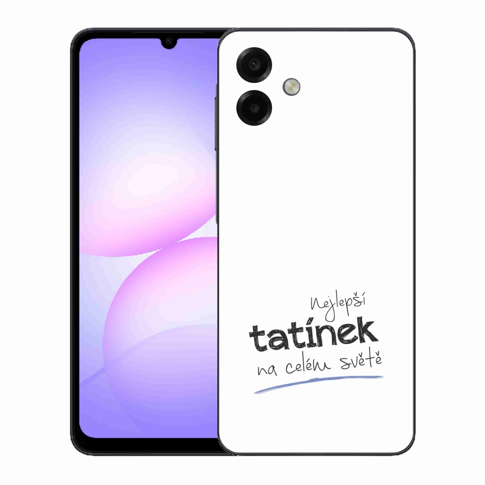 Gél borító mmCase Samsung Galaxy A07 4G - legjobb apuci 4 fehér háttérrel