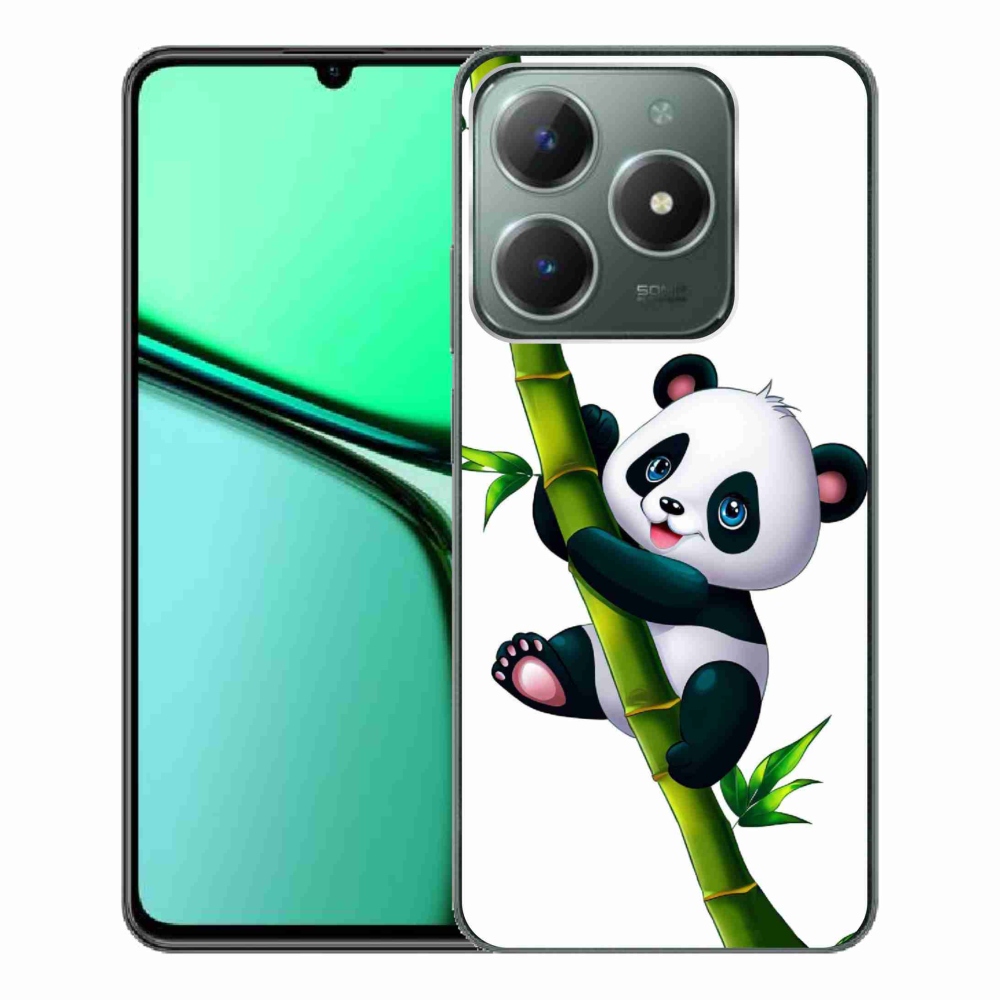 Gél borítás mmCase a Realme C61 készülékhez - bambusz pandával