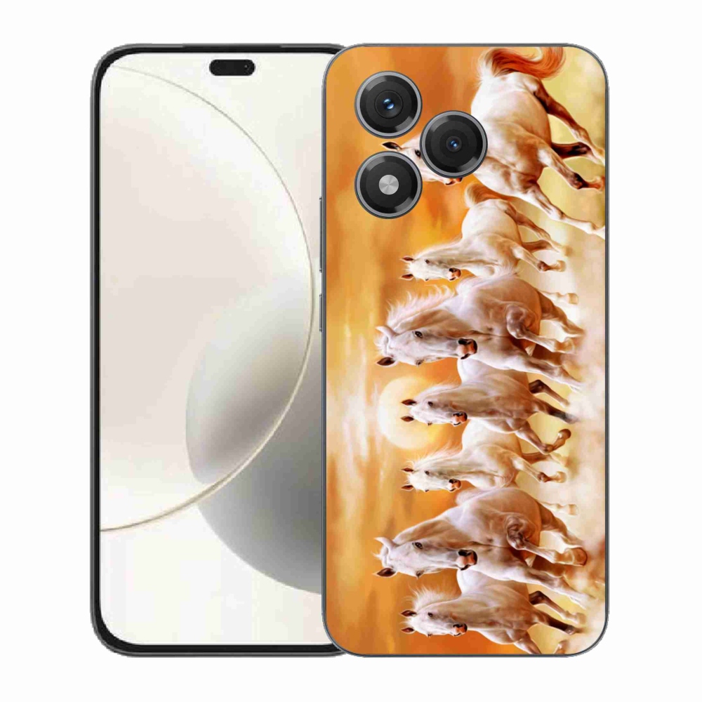 Zselés borítás mmCase a Honor 400 Lite-hoz - lovak 2