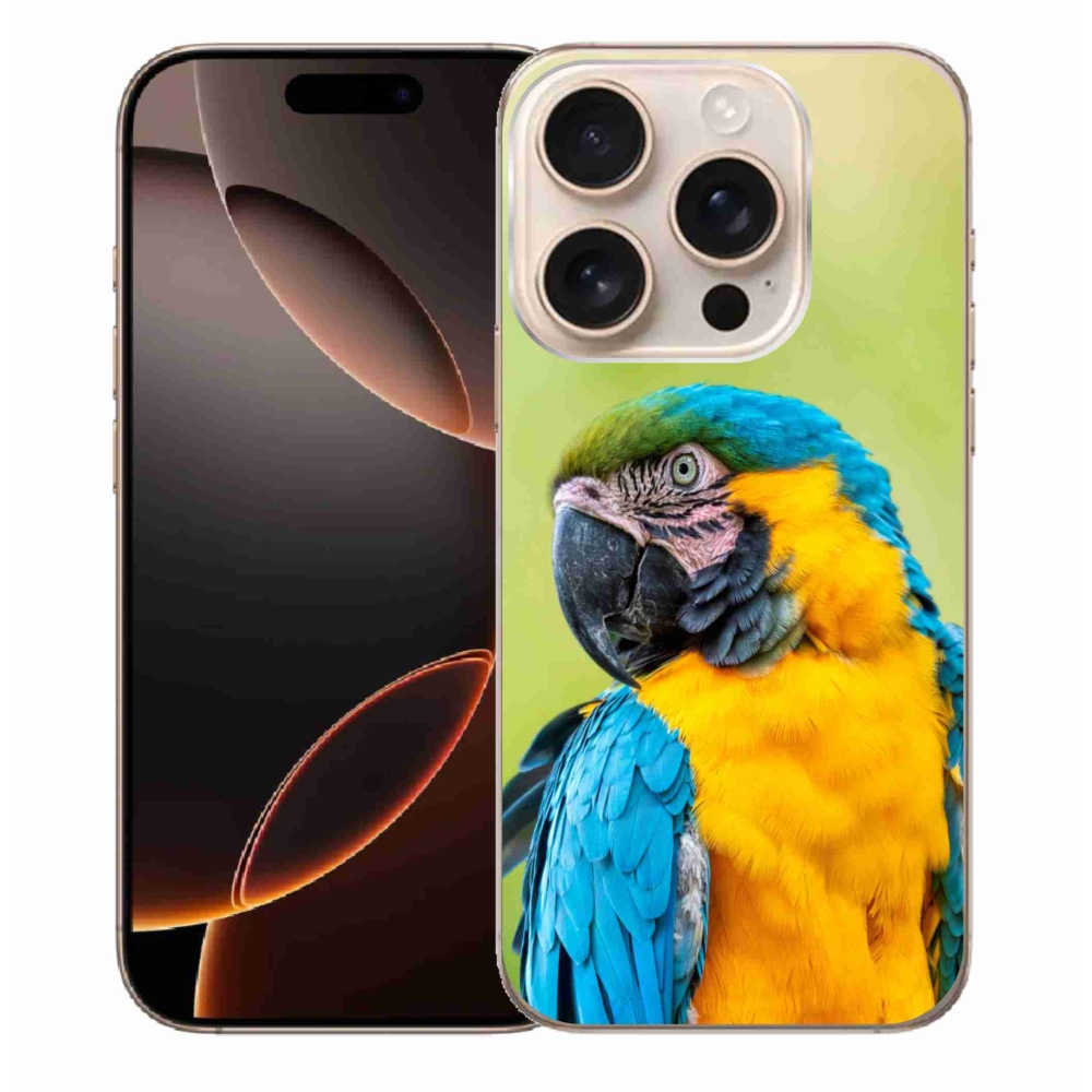 Gél tok mmCase iPhone 16 Pro Max készülékhez - papagáj ara 2