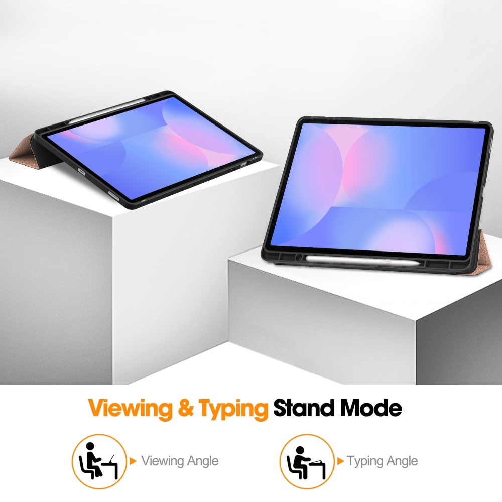 Casy intelligens záró tok Samsung Galaxy Tab S10 FE+ készülékhez - rózsaarany színű