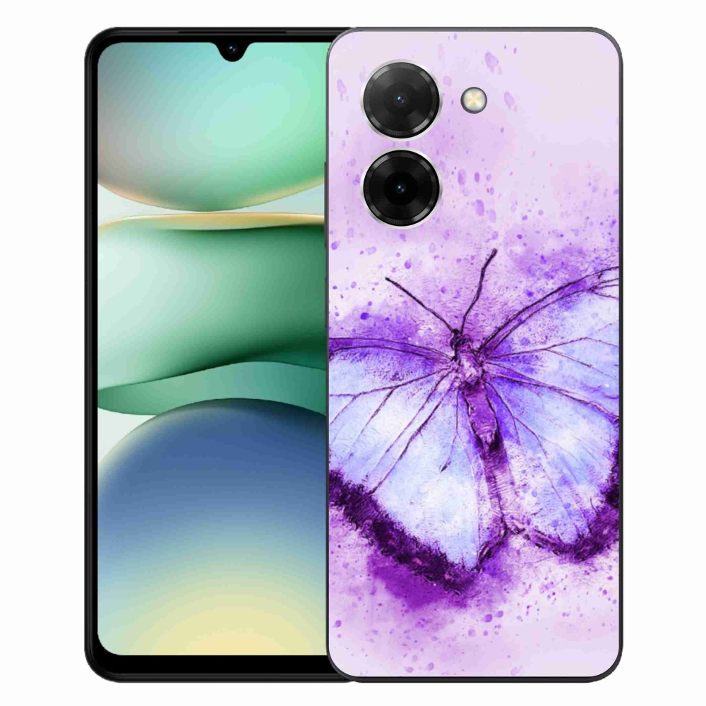 Gél borítás mmCase a Xiaomi Redmi A5 (173.45x79.35x8.45mm) - lila pillangóhoz