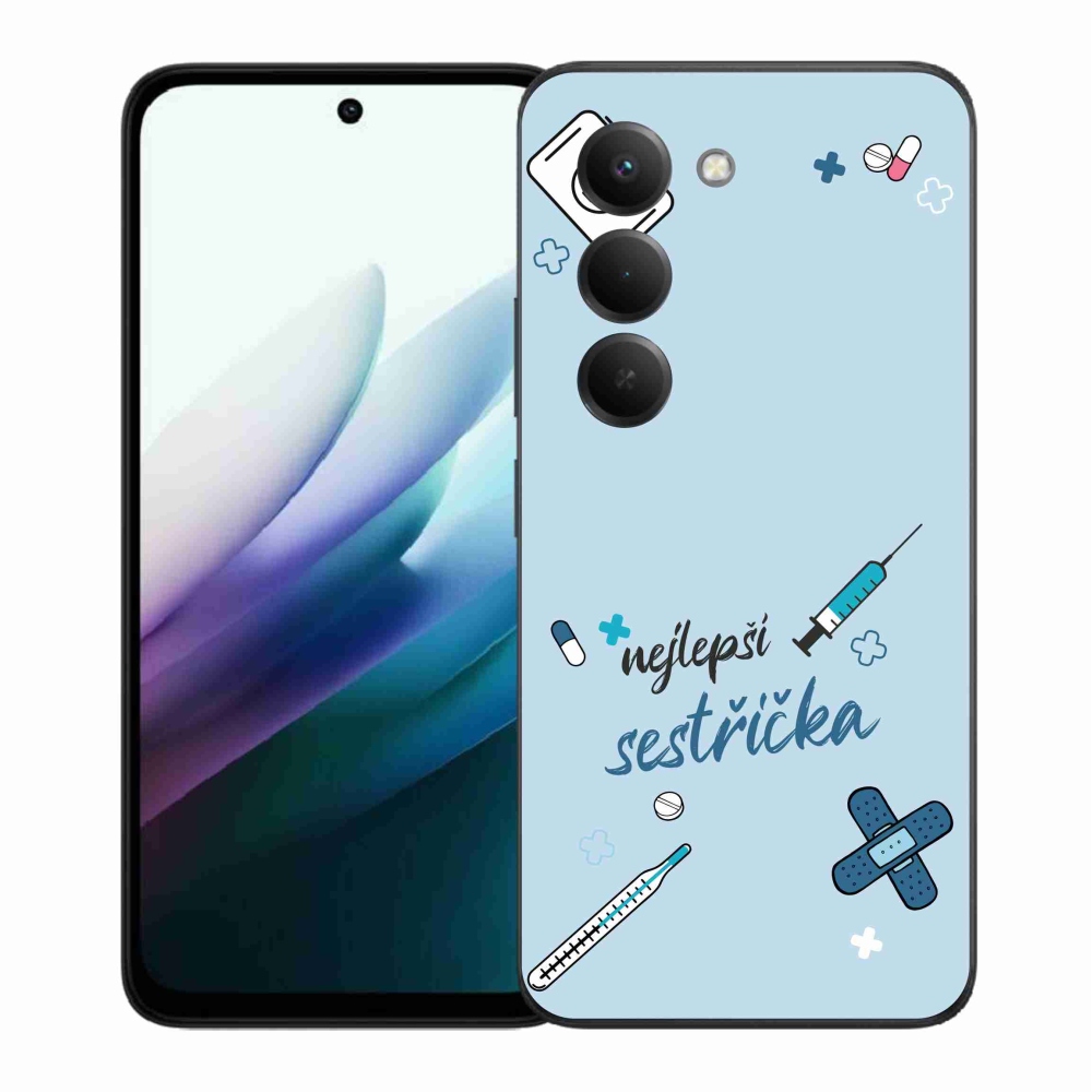 Gél borító mmCase a Xiaomi Redmi 15 4G/5G (171mm) - legjobb kishúg kék háttérrel