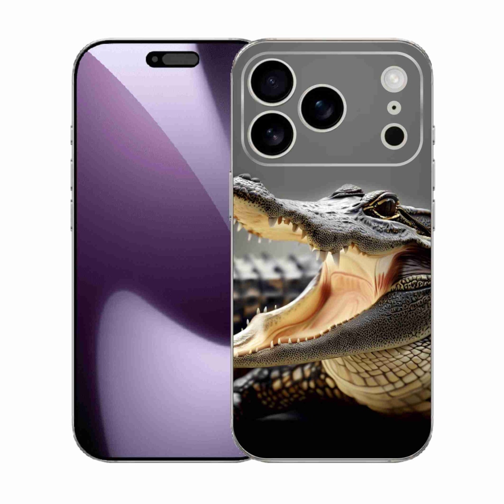 Zselés borítás mmCase iPhone 17 Pro készülékhez - krokodil