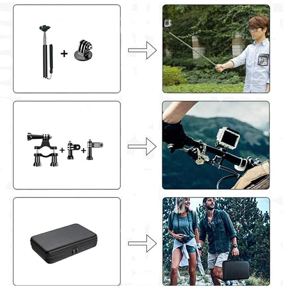 Univerzális 71 az 1-ben tartozékkészlet GoPro, DJI és Insta360 akciókamerákhoz