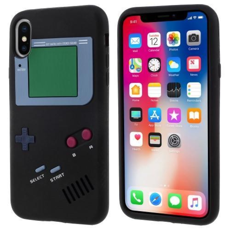 Games szilikon tok iPhone X készülékhez - fekete