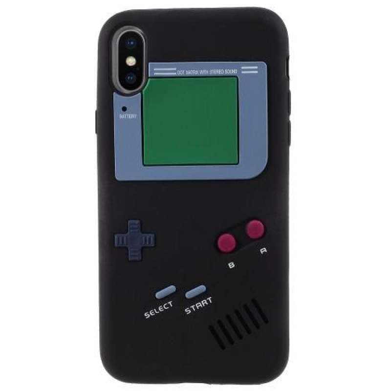 Games szilikon tok iPhone X készülékhez - fekete