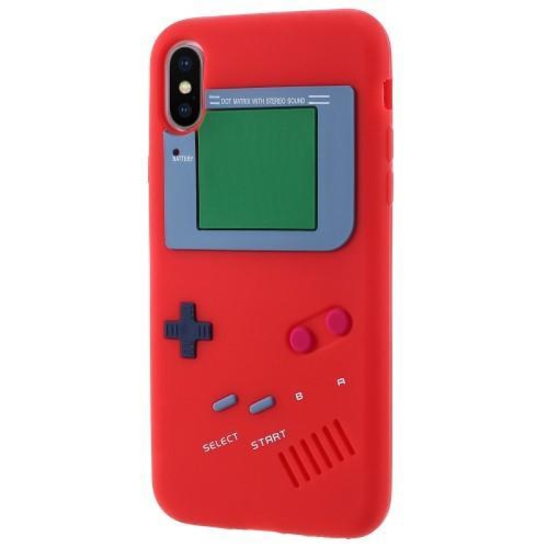 Játékok szilikon tok iPhone X készülékhez - piros