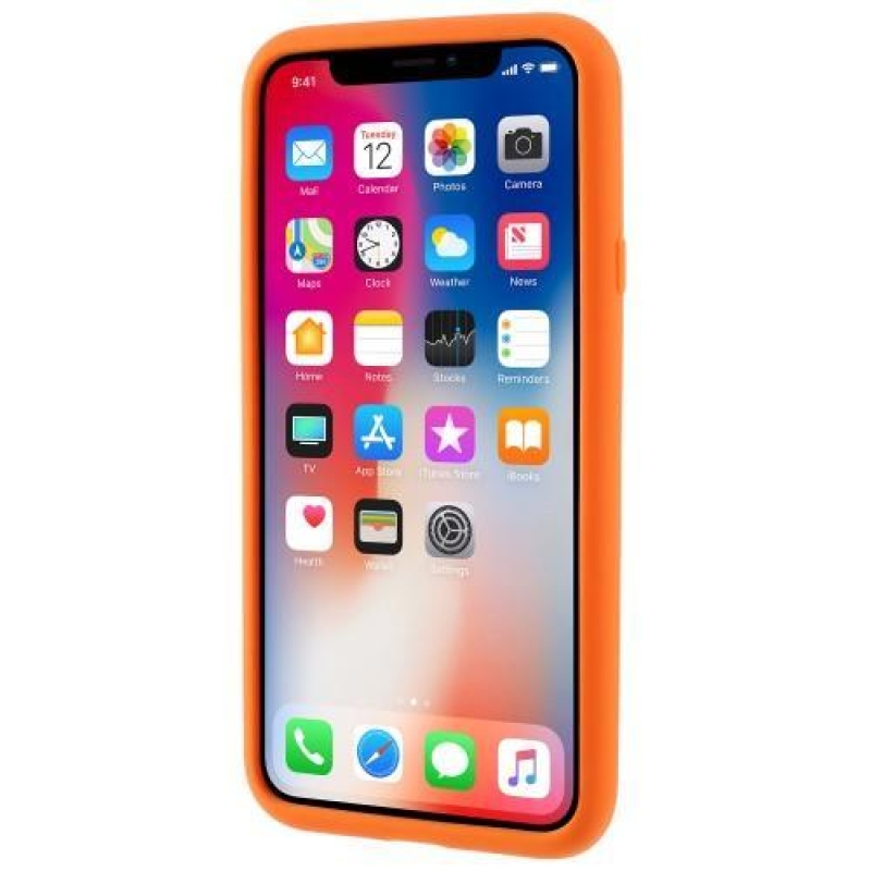Játékok szilikon tok iPhone X készülékhez - narancssárga