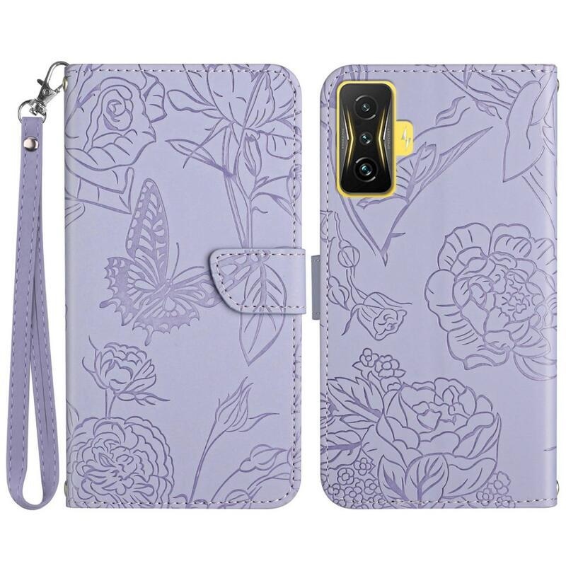 Gami PU bőr pénztárca tok Xiaomi Poco F4 GT-hez - világos lila