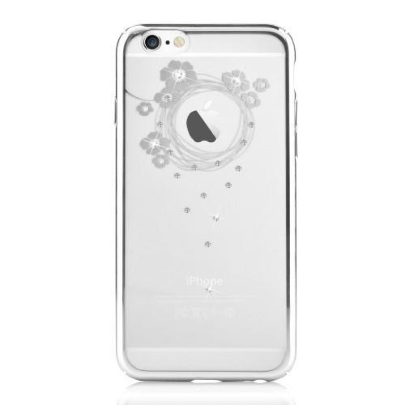 Garl kristály műanyag tok iPhone 6s Plus és 6 Plus készülékhez - ezüst színű