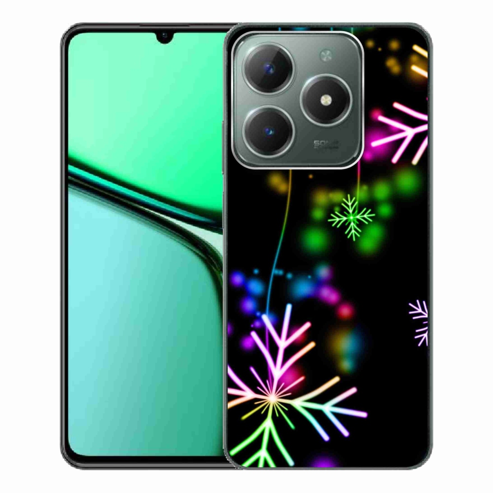 Zselés borítás mmCase a Realme C61 készülékhez - színes pelyhekkel