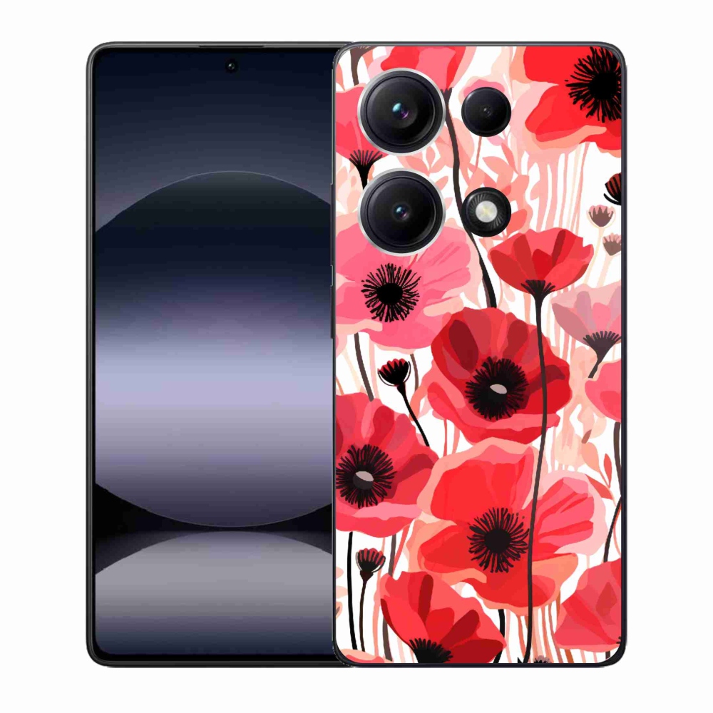 Gél borítás mmCase a Xiaomi Redmi Note 14S-hez - mákos 1