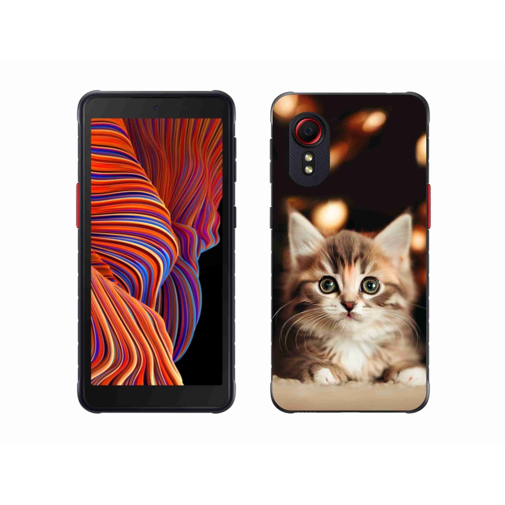 Gél borítás mmCase Samsung Galaxy Xcover 5 készülékhez - aranyos cica 2