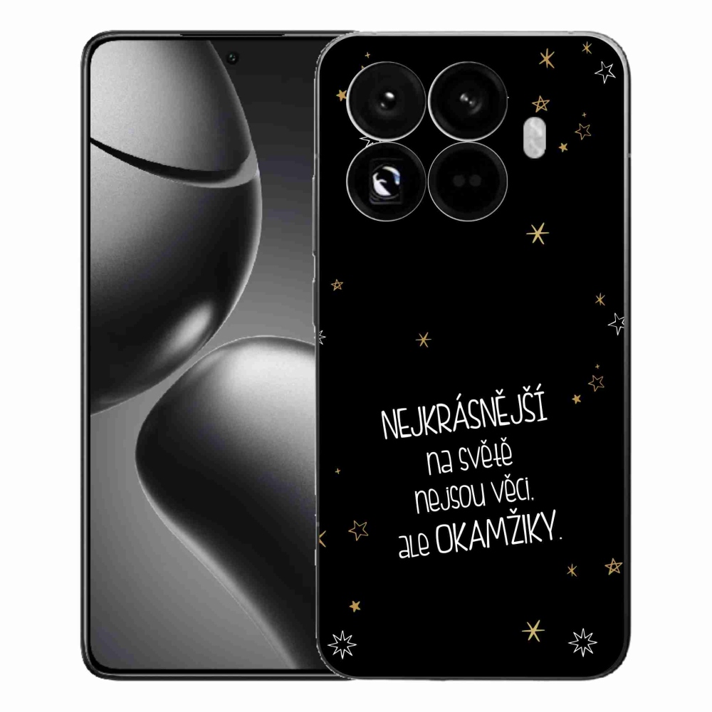 Gél borítás mmCase a Xiaomi 15T Pro számára - idézem 4 fekete háttér