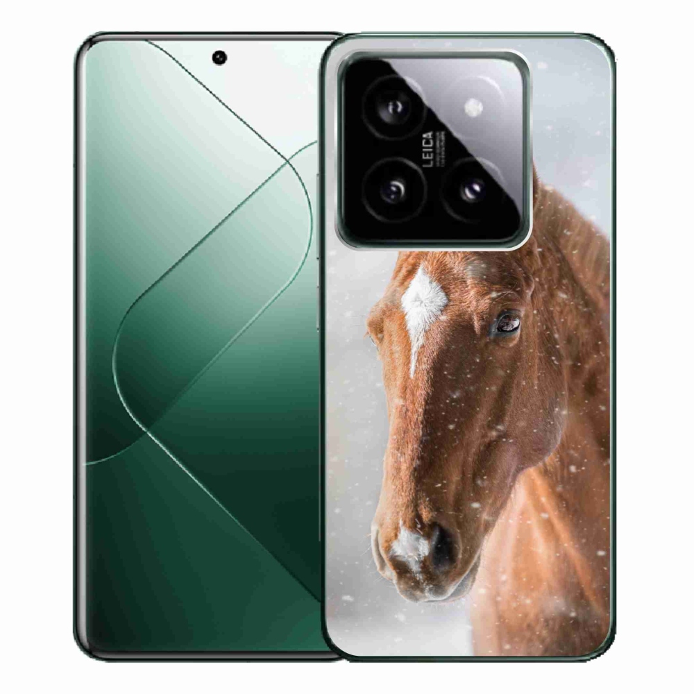Gél borítás mmCase a Xiaomi 14 Pro-hoz - barna ló 2