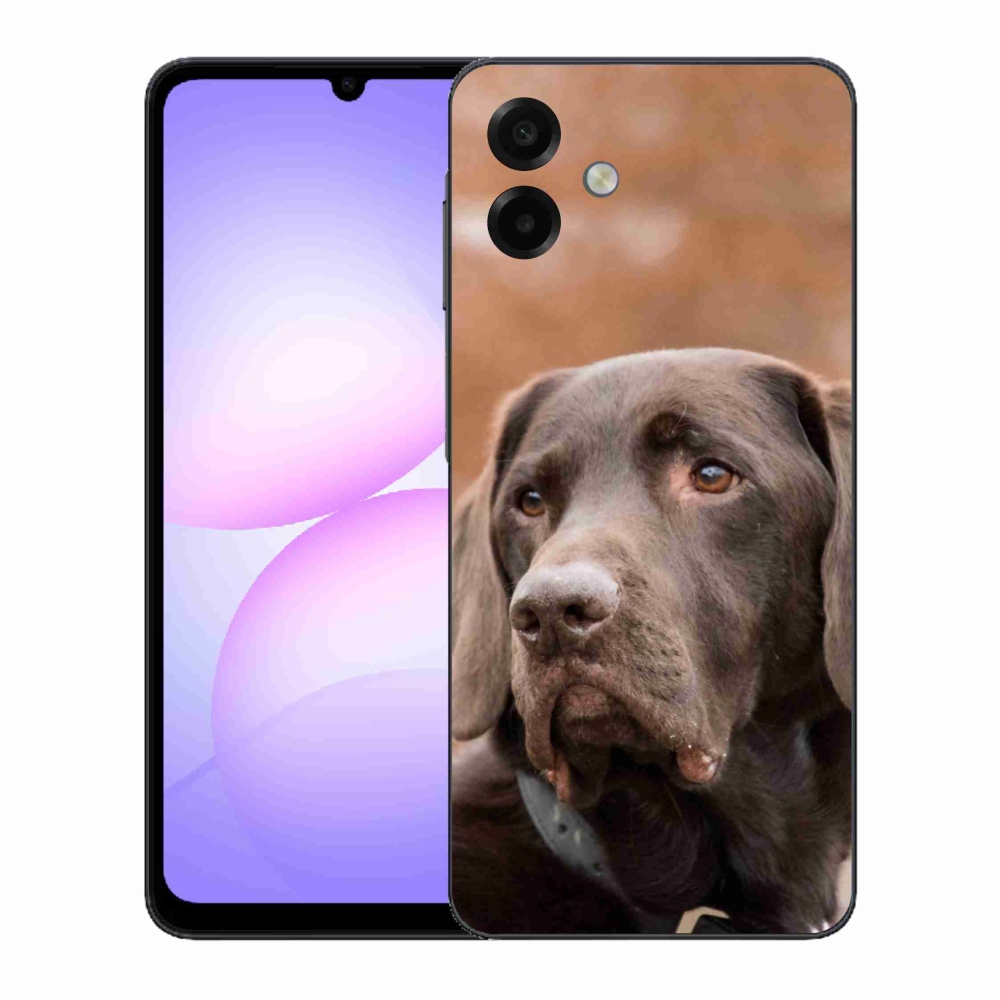 Zselés borítás mmCase Samsung Galaxy A07 4G - barna labrador