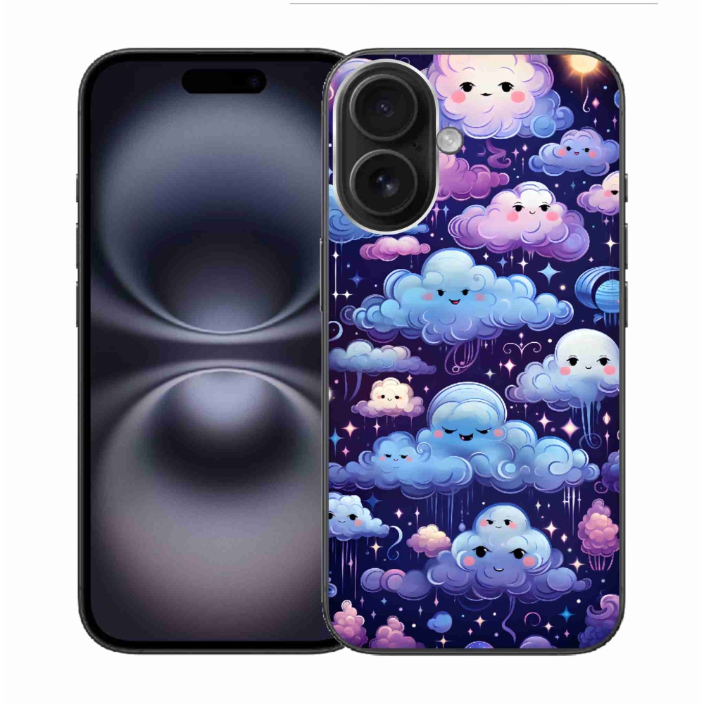 Zselés borítás mmCase iPhone 16 készülékhez - felhők