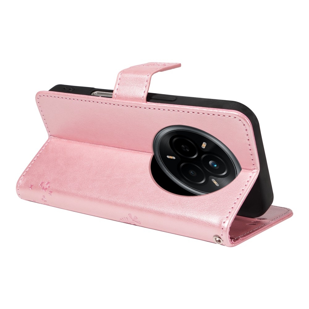 Fák könyvtáska a Realme 14 Pro 5G-hez - rózsaarany színben