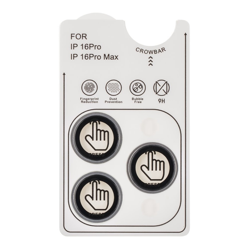 Csomagolás:ME objektívvédő Apple iPhone 16 Pro/16 Pro Max fehér titániumhoz