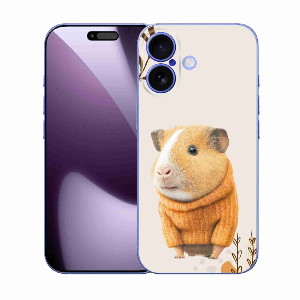 Gél borítás mmCase iPhone 17 készülékhez - tengerimalac pulóverben