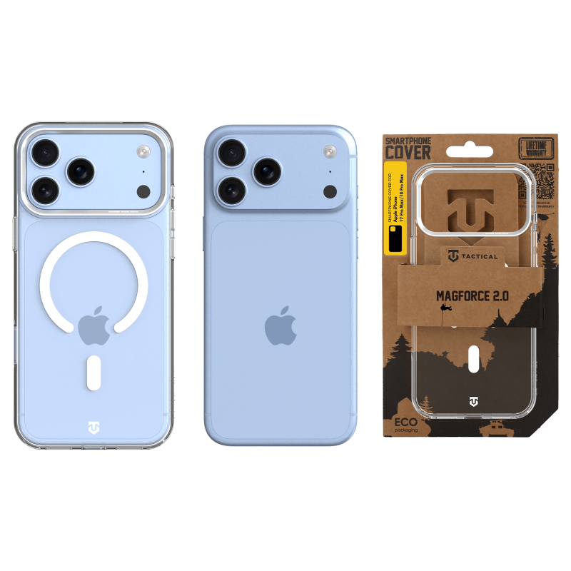 Tactical MagForce 2.0 tok az Apple iPhone 17 Pro Max/18 Pro Max készülékhez, ezüst színben