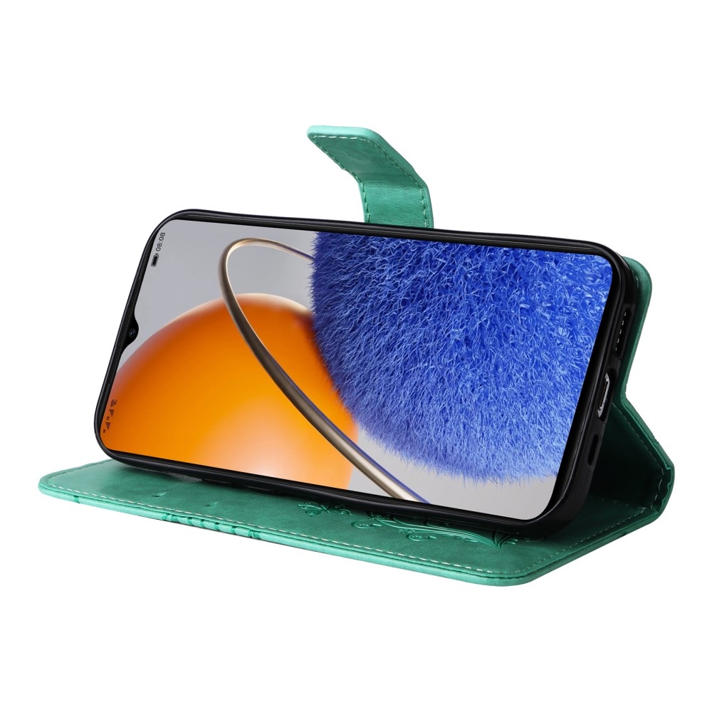 Nagy pillangó könyvtáska Huawei Nova Y61-hez - teáskék