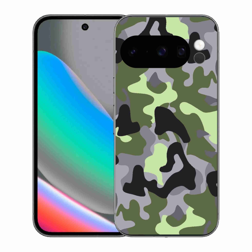 Zselés borítás mmCase a Google Pixel 10 Pro számára - terepszínű minta 7