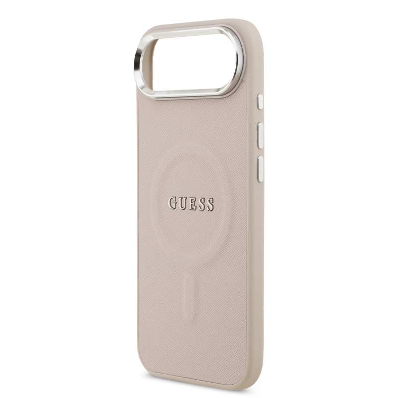 Guess PU Saffiano MagSafe MagSafe hátlap iPhone Air rózsaszínhez