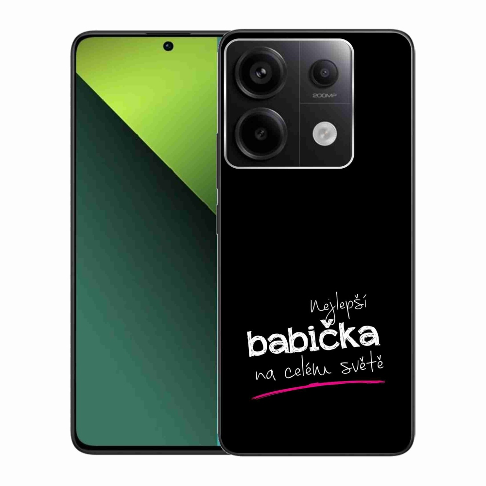 Gél borítás mmCase a Xiaomi Redmi Note 13 Pro 5G/Poco X6 5G - legjobb nagymama 4 fekete háttérrel