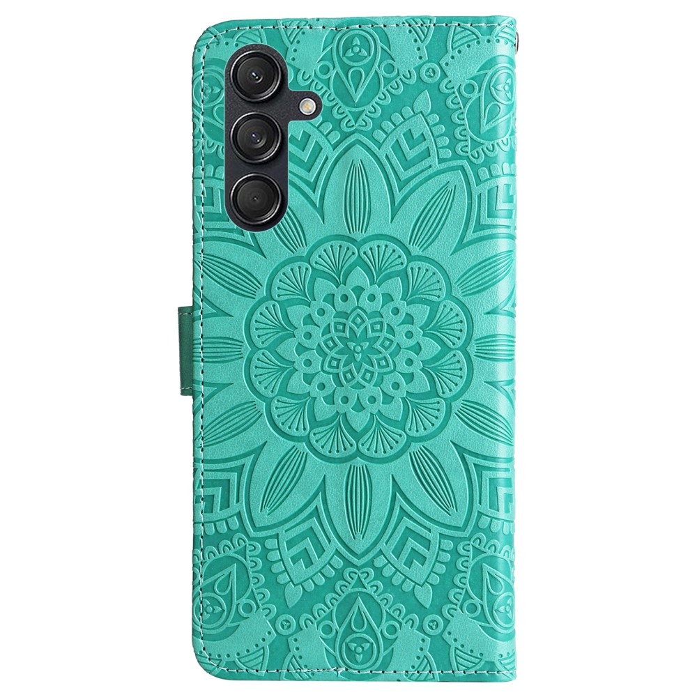 Napraforgó könyvtáska Samsung Galaxy M55 5G - teal - teal