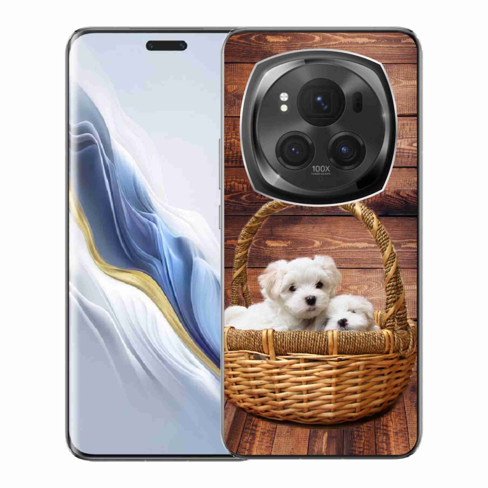 Gél borítás mmCase a Honor Magic 6 Pro 5G készülékhez - kölyökkutyák