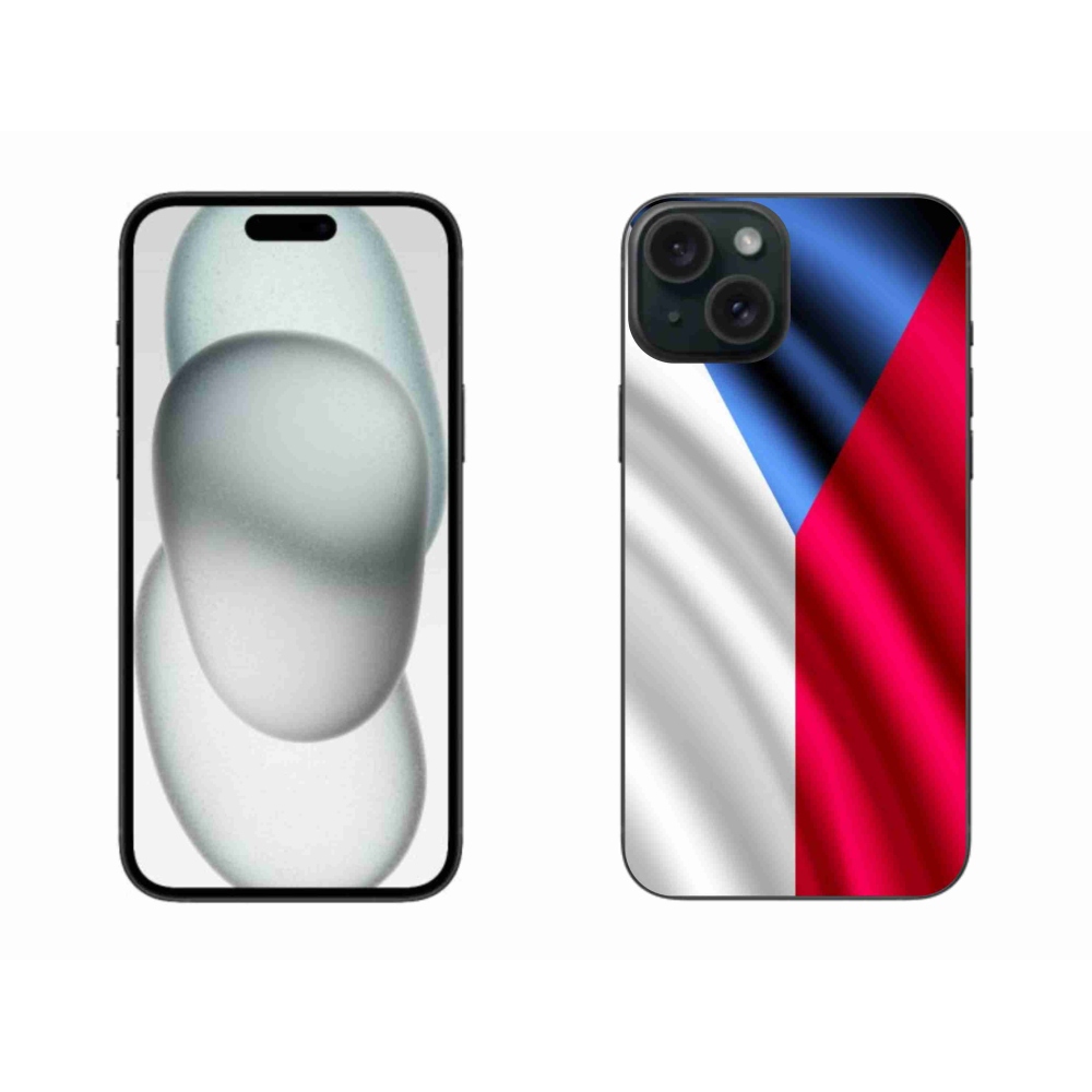 Zselés borítás mmCase iPhone 15 Plus készülékhez - cseh zászló