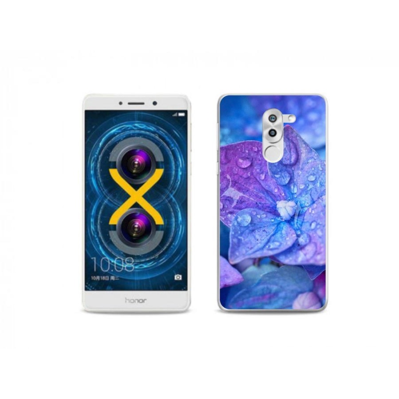 Gél tok mmCase a Honor 6X készülékhez - lila virág