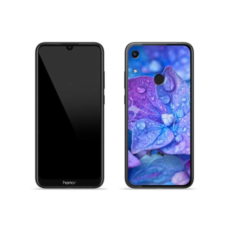 Gél tok mmCase a Honor 8A készülékhez - lila virág