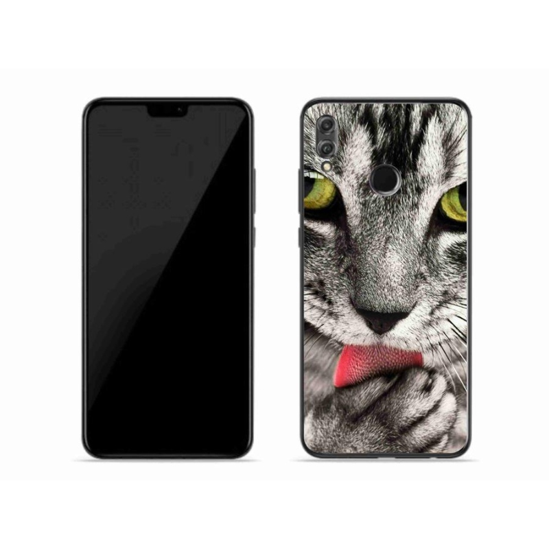 Gél tok mmCase a Honor 8X-hez - zöld macskaszemek